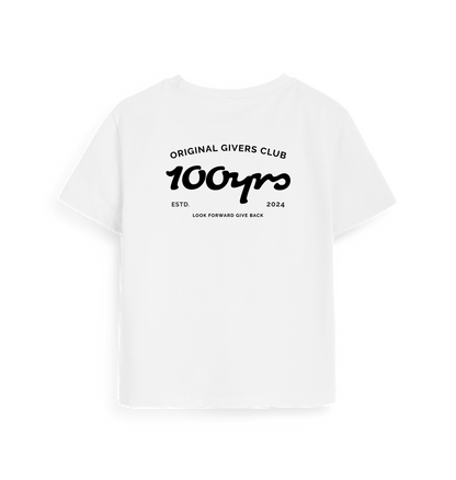 White Printed T-shirt Back