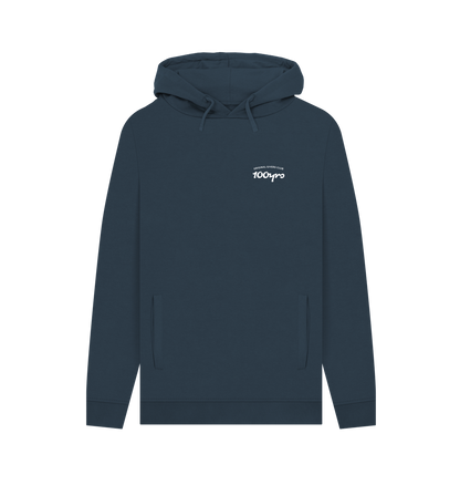 Navy Printed Hoody Front