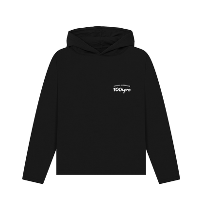 Black Recycled Hoody Front