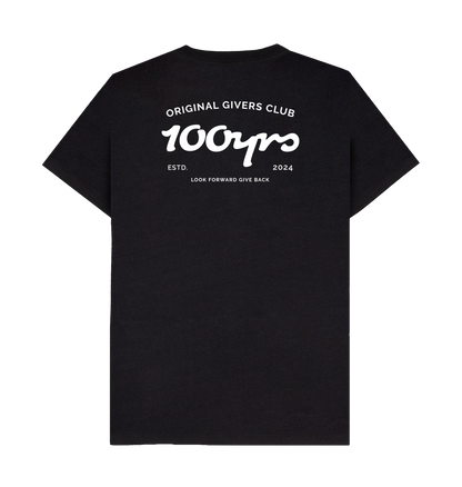 Black Recycled Printed T-Shirt Back