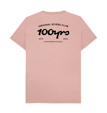 Sunset Pink Recycled Printed T-Shirt Back