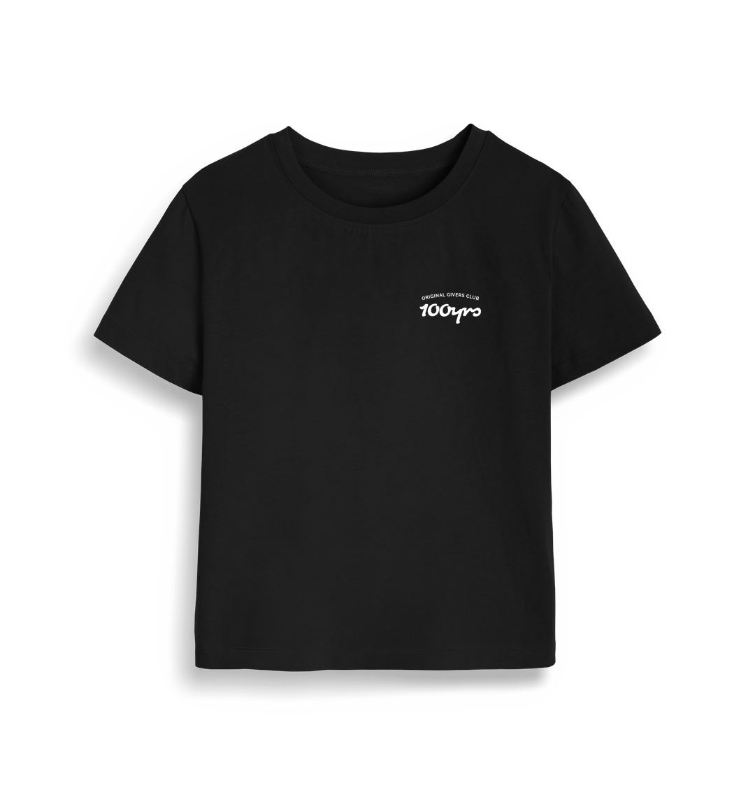 Black Printed T-shirt Front
