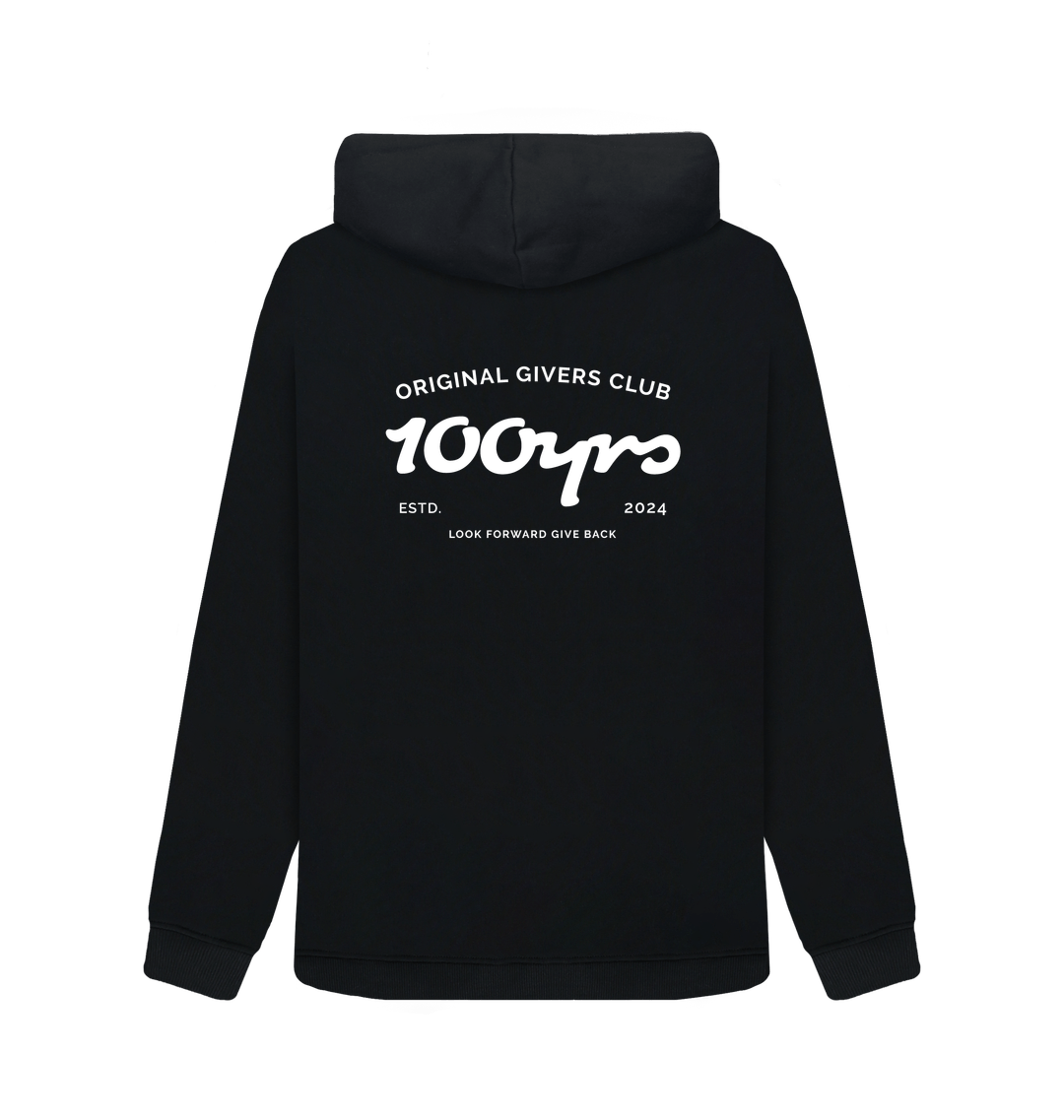 Black Printed Sweater Back