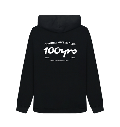 Black Printed Sweater Back