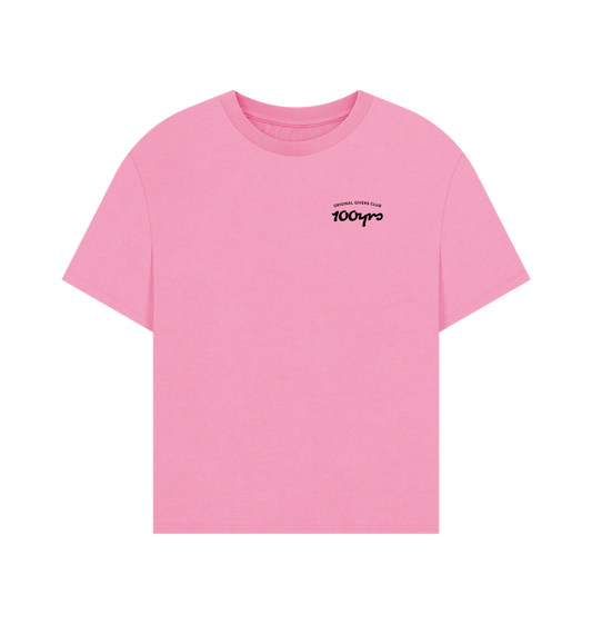 Rose Pink Printed T-shirt Front