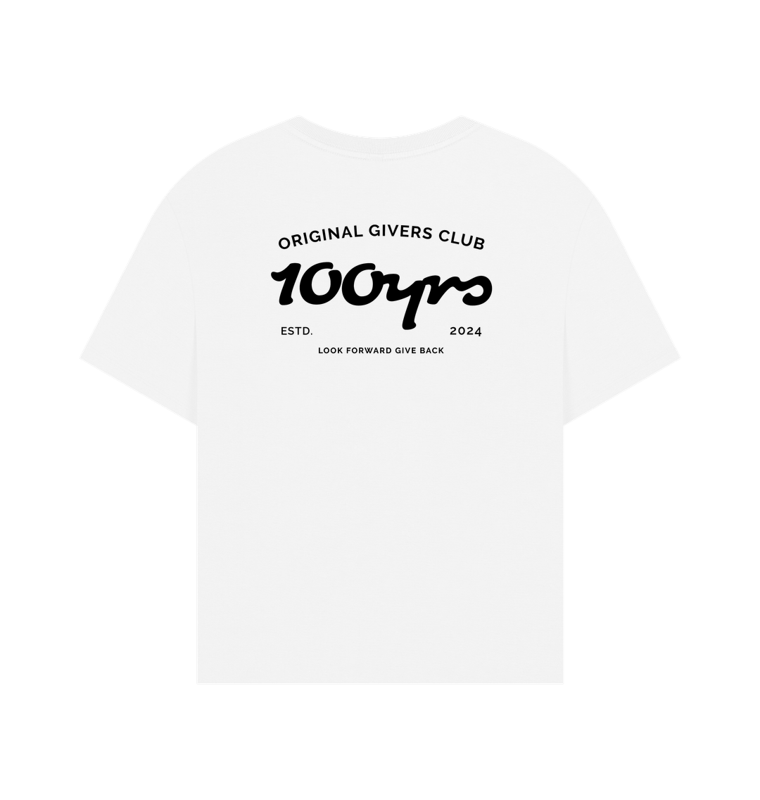 White Printed T-shirt Back