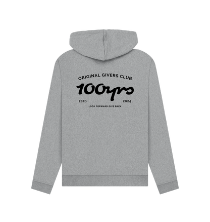 Light Heather Printed Hoody Back