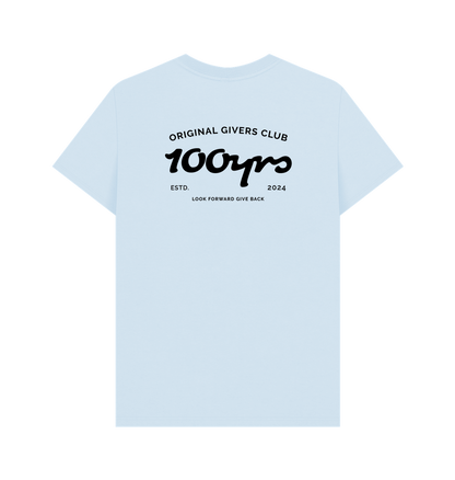 Sky Blue Printed T-shirt Back