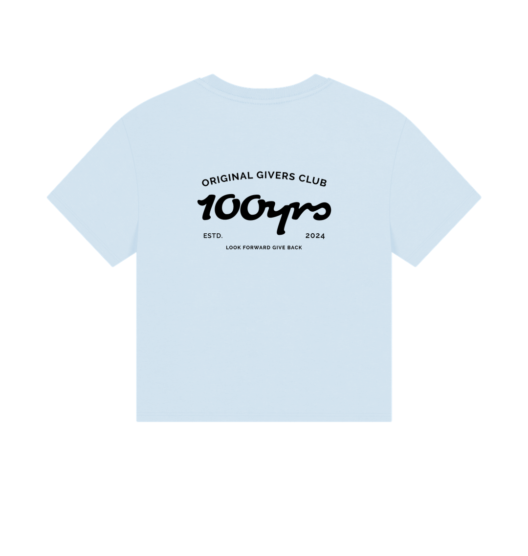 Sky Blue Printed T-shirt Back