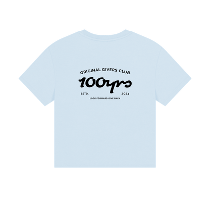 Sky Blue Printed T-shirt Back