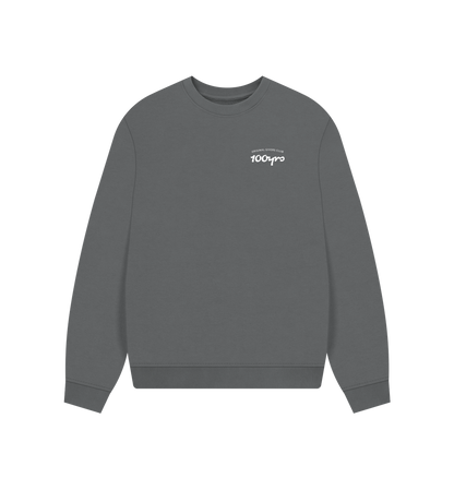 Slate Grey Printed Sweater Front