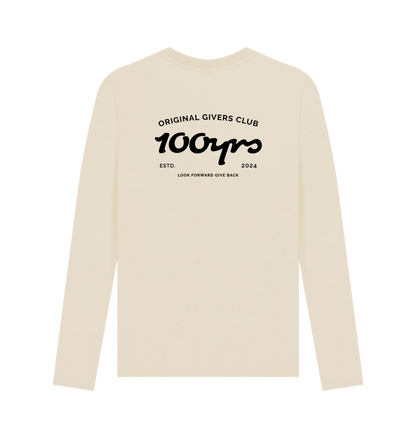 Oat Printed Long Sleeve T Shirt Back