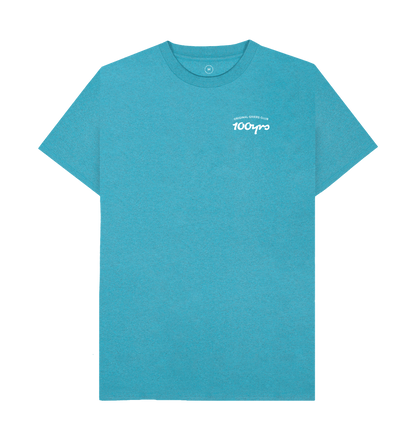 Ocean Blue Recycled Printed T-Shirt Front