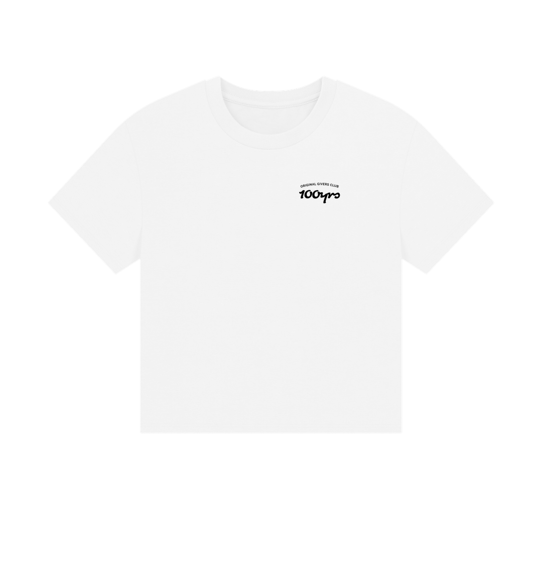 White Printed T-shirt Front