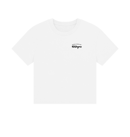 White Printed T-shirt Front