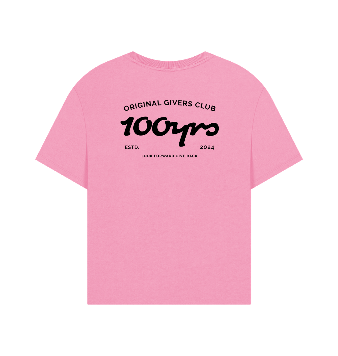 Rose Pink Printed T-shirt Back