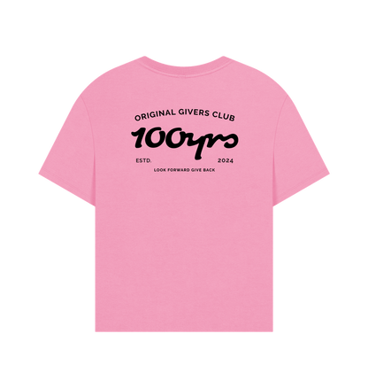 Rose Pink Printed T-shirt Back