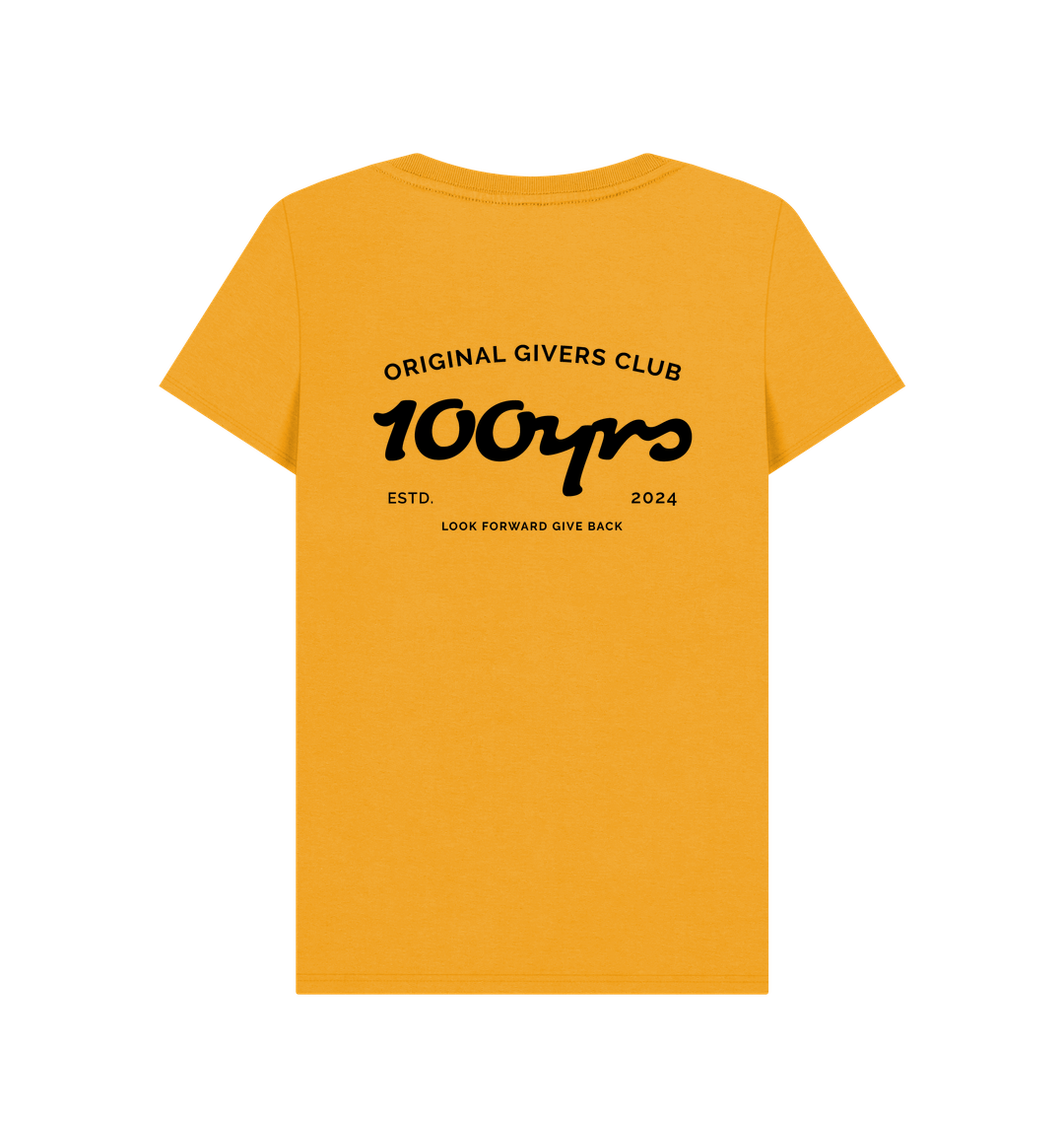 Mustard Printed T-shirt Back