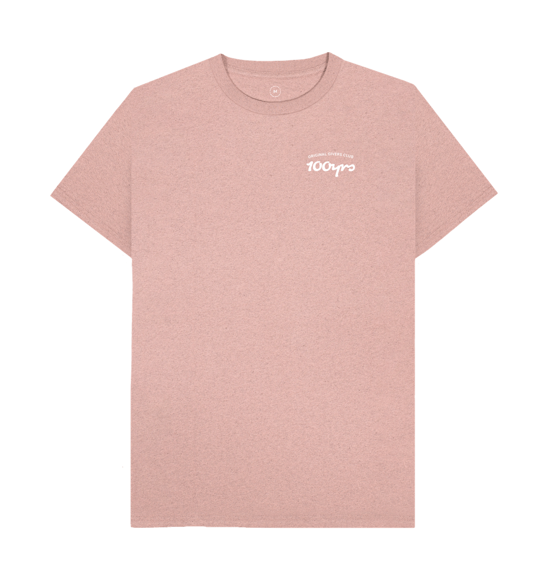 Sunset Pink Recycled Printed T-Shirt Front