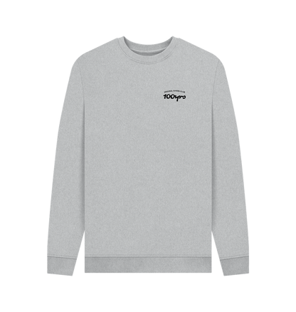 Grey Recycled Printed Sweater Front