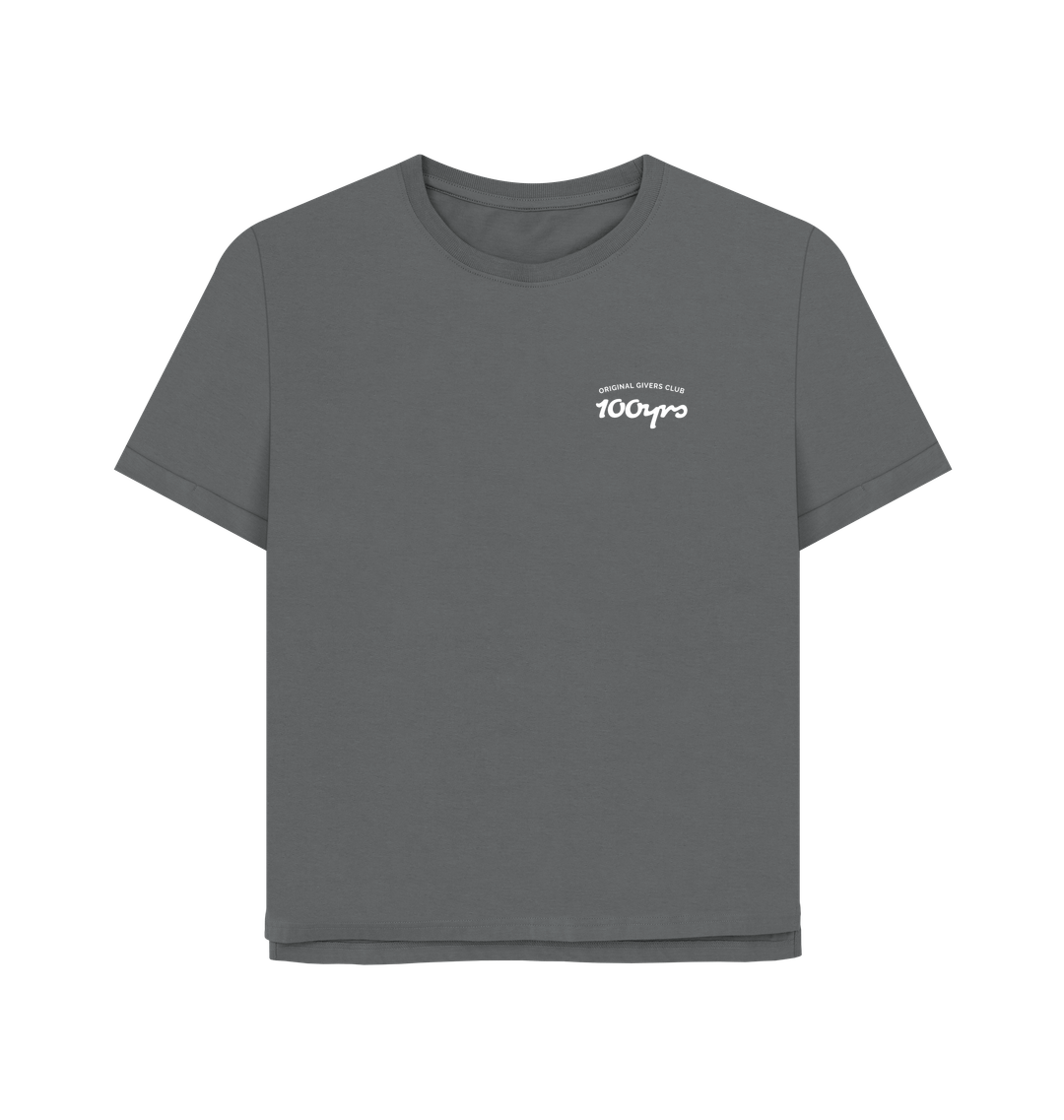 Slate Grey Printed T-shirt Front