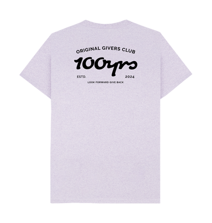 Light Purple Recycled Printed T-Shirt Back