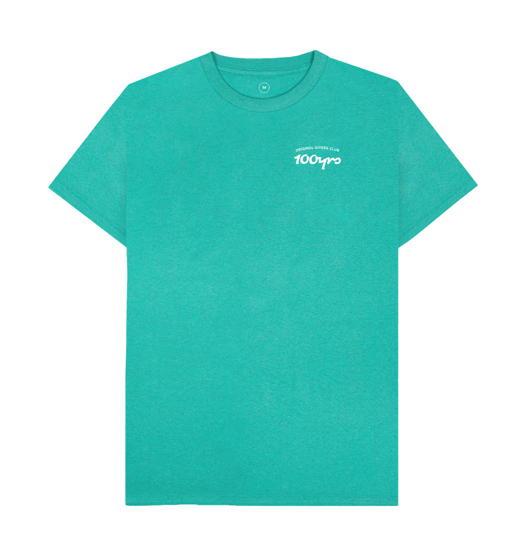 Seagrass Green Recycled Printed T-Shirt Front