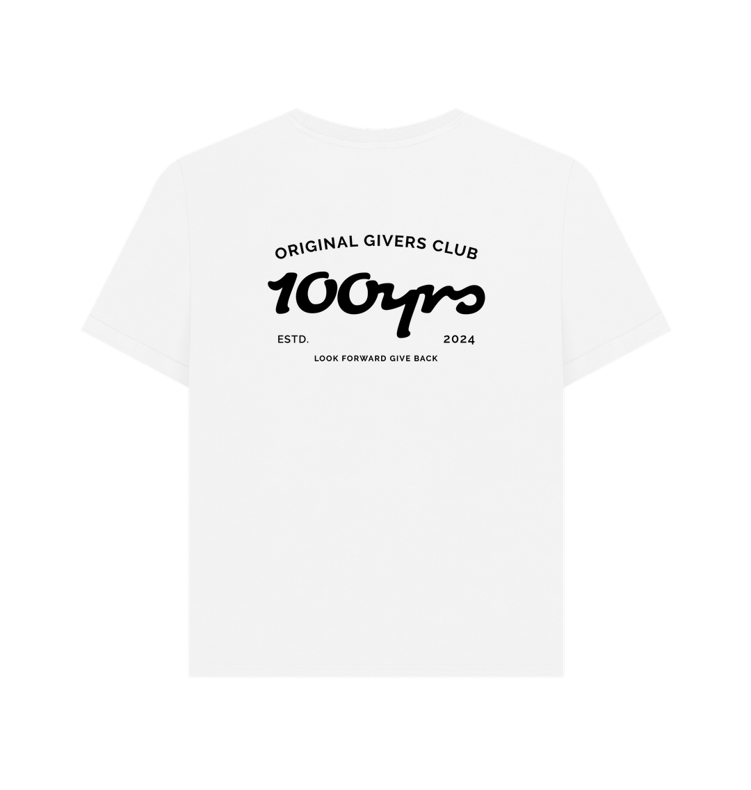 White Printed T-shirt Back