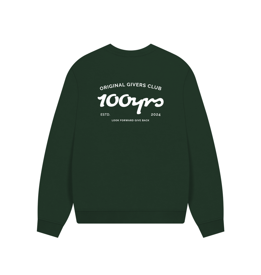 Evergreen Printed Sweater Back