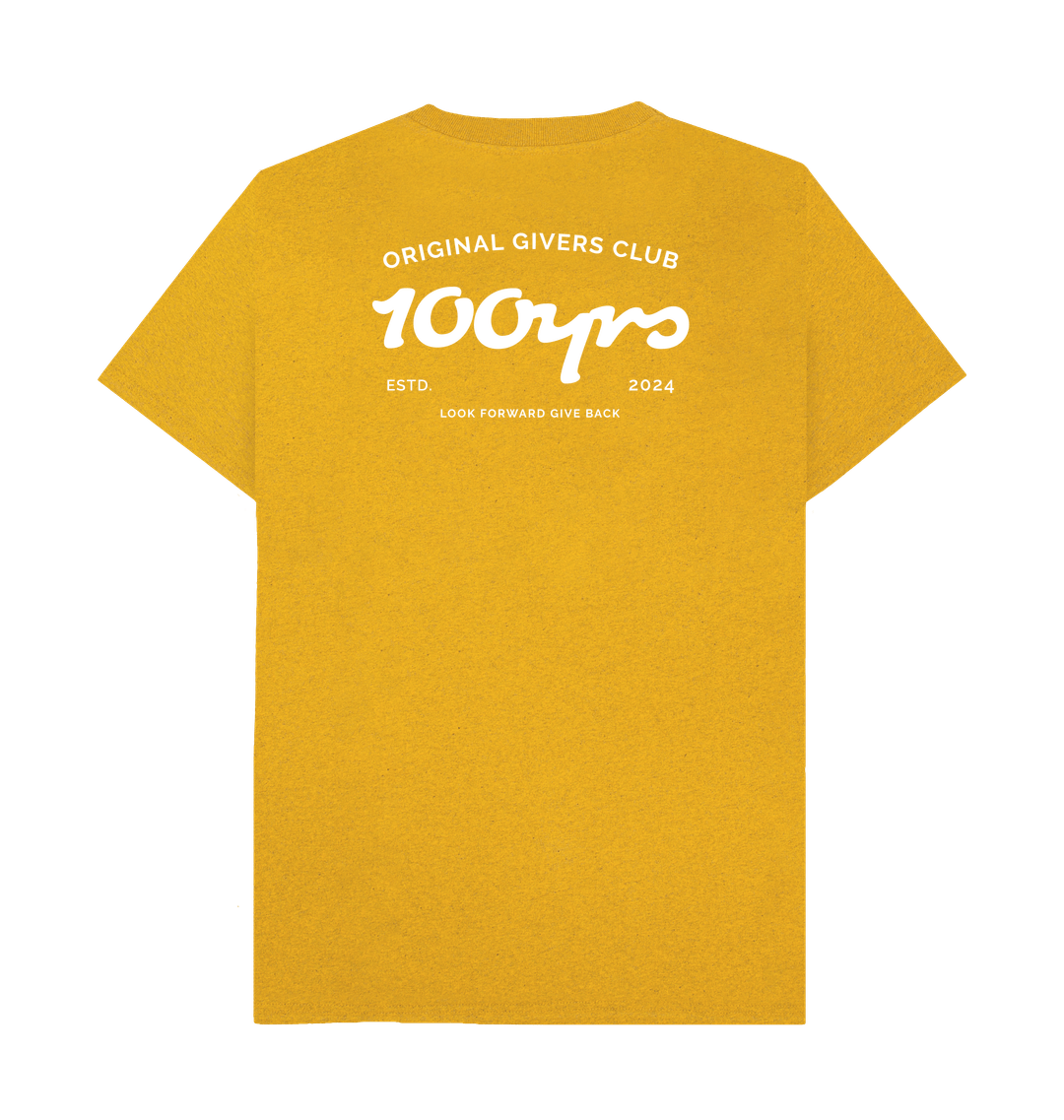 Sunflower Yellow Recycled Printed T-Shirt Back