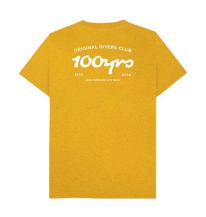 Sunflower Yellow Recycled Printed T-Shirt Back