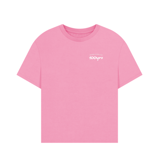Rose Pink Printed T-shirt Front