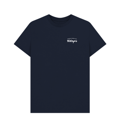 Navy Blue Printed T-shirt Front