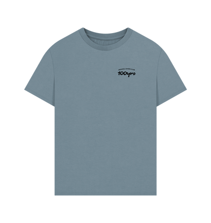 Stone Blue Printed T-shirt Front