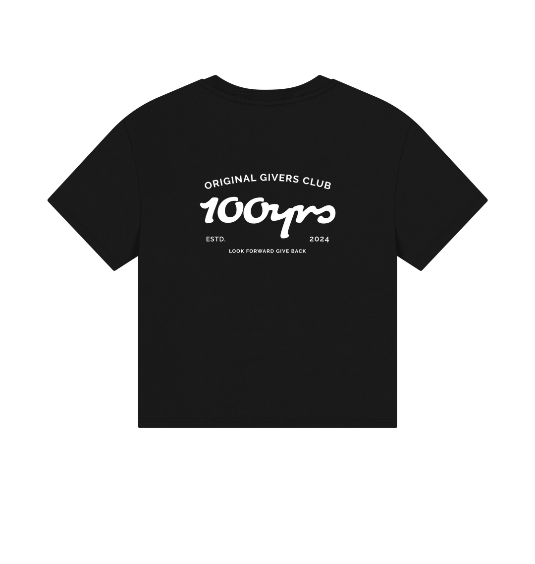 Black Printed T-shirt Back