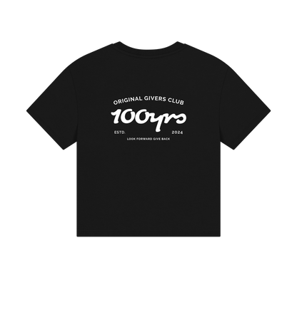 Black Printed T-shirt Back