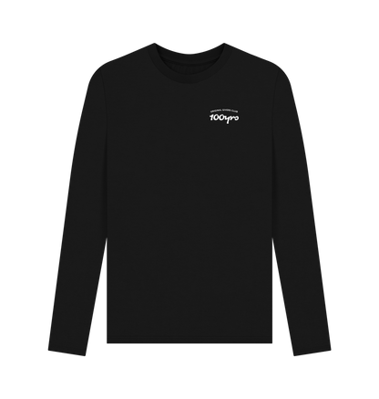 Black Printed Long Sleeve T Shirt Front