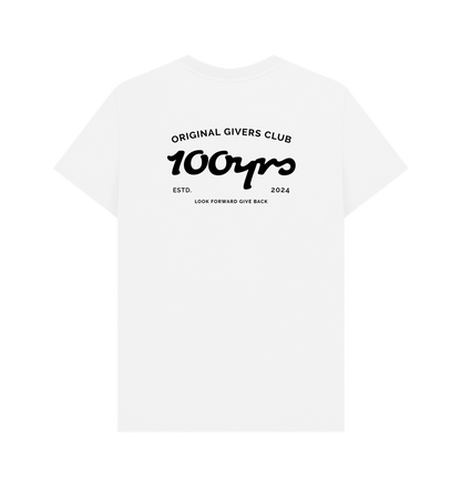 White Printed T-shirt Back