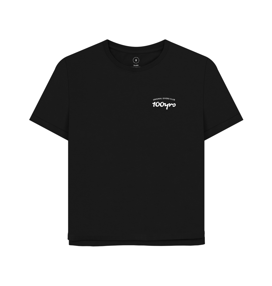 Black Printed T-shirt Front