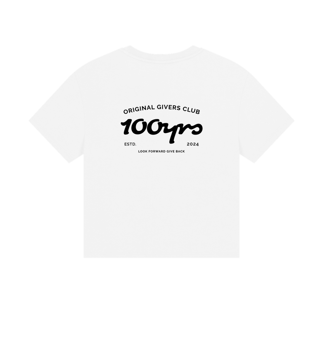 White Printed T-shirt Back