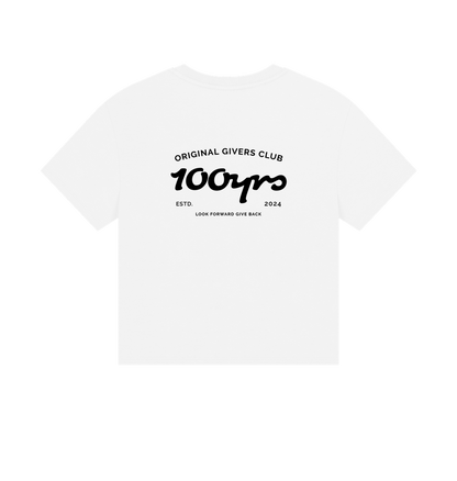 White Printed T-shirt Back