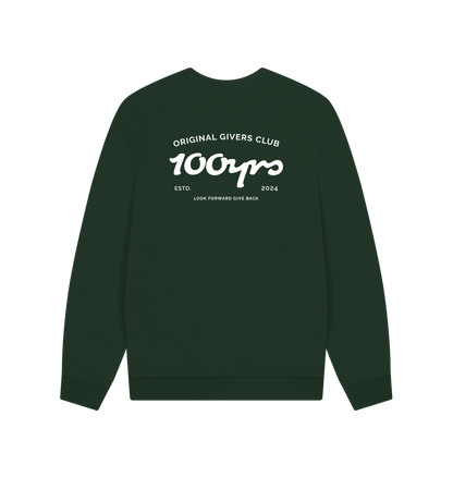 Evergreen Printed Sweater Back
