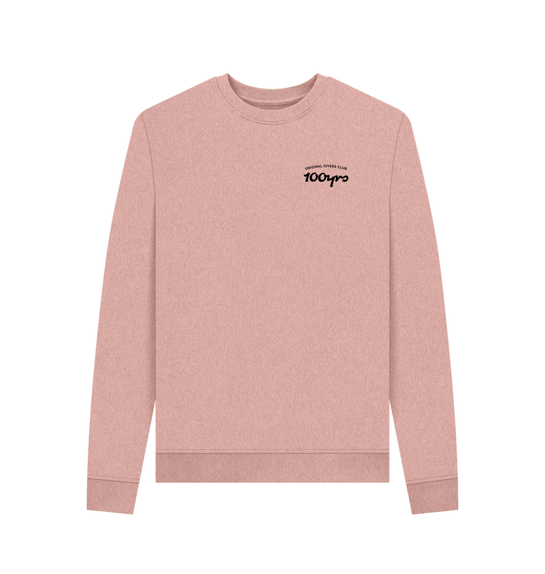 Sunset Pink Recycled Printed Sweater Front