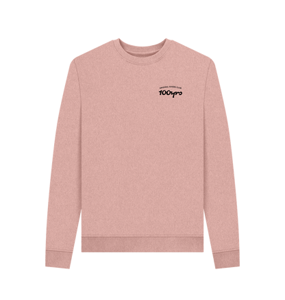 Sunset Pink Recycled Printed Sweater Front