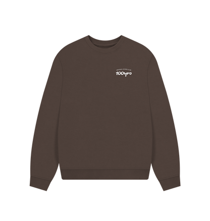 Chocolate Printed Sweater Front