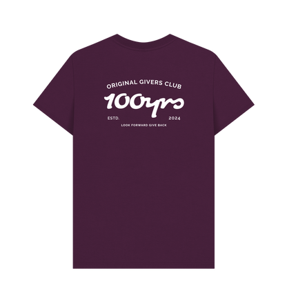 Purple Printed T-shirt Back