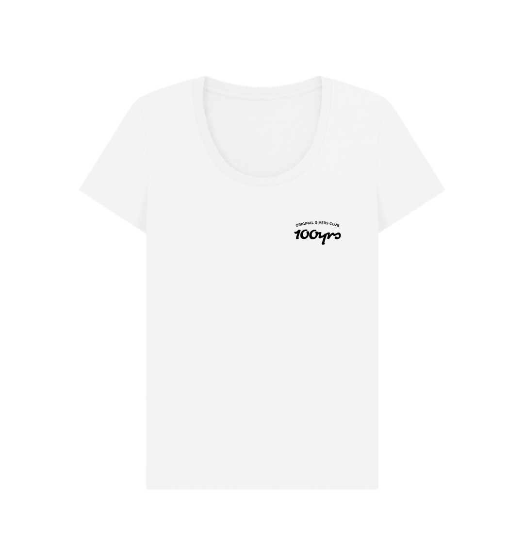 White Printed T-shirt Front