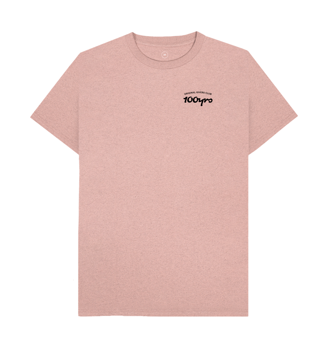 Sunset Pink Recycled Printed T-Shirt Front