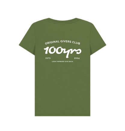 Khaki Printed T-shirt Back