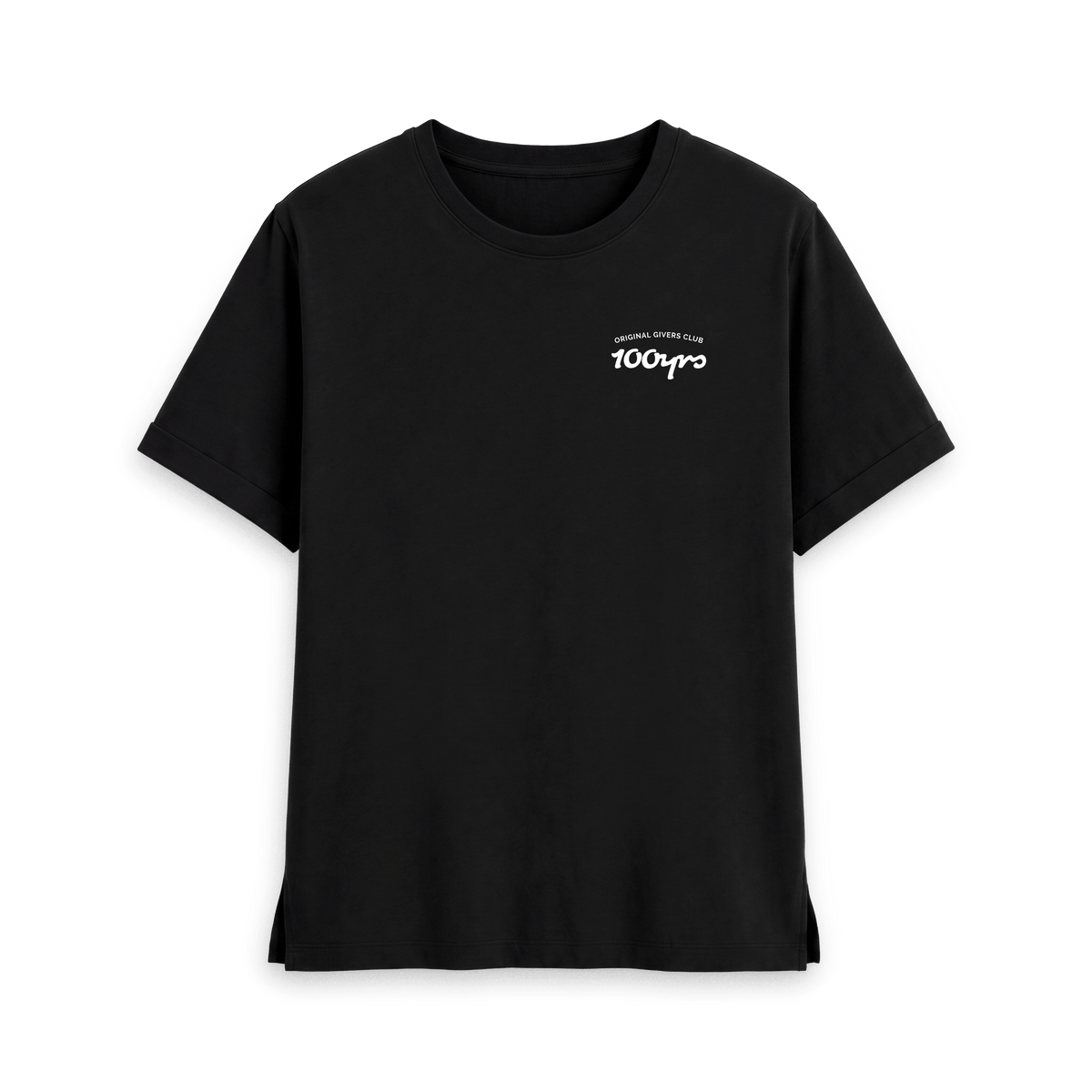 Black Printed T-shirt Front